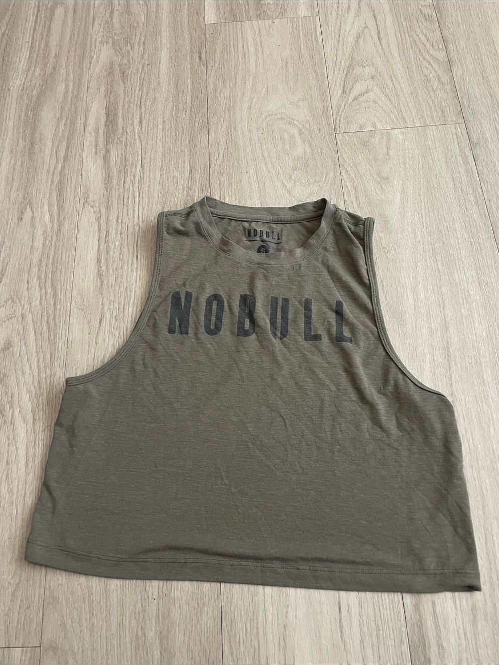 NOBULL Olive Cropped Muscle Tank - Women's